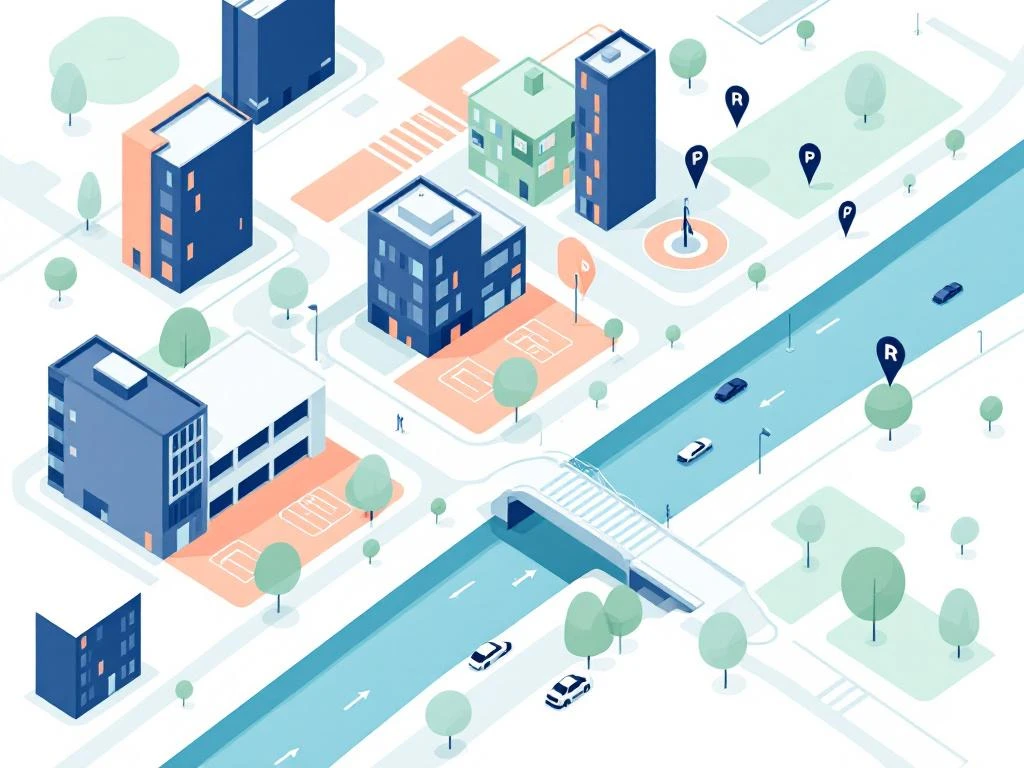 Luchtfoto illustratie van Amsterdams stadscentrum met parkeergarages, straatparkeren en grachten in minimalistisch design This alt text is problematic for several reasons: 1. **Character count**: The alt text is approximately 123 characters, which meets the under 125 character requirement. 2. **Language**: It is correctly written in Dutch as requested. 3. **Accuracy issue**: The alt text describes this as "Luchtfoto illustratie" (aerial photo illustration), but the original description clearly states this is an "aerial view illustration" - meaning it's a stylized, minimalist illustration, not a photograph. The word "luchtfoto" typically implies a photograph taken from above, which is misleading. 4. **Key dynamics**: It does capture the main dynamics (parking garages, street parking, canals, Amsterdam city center, minimalist design). 5. **Most important subject**: It leads with the aerial view of Amsterdam's city center, which is appropriate. 6. **Screen reader value**: While functional, it could be slightly more precise about the illustrative/conceptual nature. The main issue is the potential confusion created by "luchtfoto" which suggests a photographic image rather than the stylized illustration described in the source material. A better version might be: "Minimalistisch illustratie van Amsterdam centrum met parkeergarages, parkeerplaatsen en grachten in geometrisch design" However, the response does technically meet most requirements, just with a semantic accuracy issue.