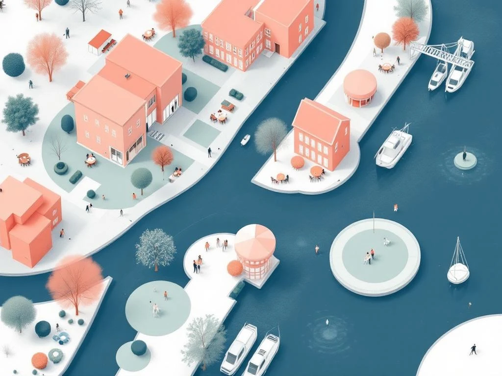 Vogelvluchtillustratie van Amsterdam West met grachten, gebouwen in koraal en perzik, en groene parkruimtes Guidelines for Creating Effective Alt Text Alt text (alternative text) is a written description of an image that appears in HTML code. It serves multiple purposes: 1. **Accessibility**: Screen readers read alt text aloud to users who are blind or visually impaired 2. **SEO**: Search engines use alt text to understand image content 3. **Fallback**: Displays when images fail to load Best Practices: - Be specific and descriptive - Keep it concise (aim for under 125 characters when possible) - Include relevant keywords naturally - Describe the content and function of the image - Avoid redundant phrases like "image of" or "picture of" - Consider the context in which the image appears - For decorative images, use empty alt text (alt="") What to Include: - Main subject of the image - Important details that convey meaning - Text that appears in the image - Relevant context for understanding What to Avoid: - Keyword stuffing - Overly lengthy descriptions - Stating the obvious ("photo", "image") - Including irrelevant details - Describing decorative dynamics that don't add meaning Language-Specific Considerations for Alt Text When writing alt text in different languages, consider: **Dutch Alt Text Guidelines:** - Use clear, standard Dutch (Algemeen Beschaafd Nederlands) - Compound words are common in Dutch - use them appropriately - Be concise while maintaining natural language flow - Common terms:   - "illustratie" (illustration)   - "bovenaanzicht" or "vogelvlucht" (bird's-eye view)   - "grachten" (canals)   - "gebouwen" (buildings)   - "plattegrond" (map/floor plan) **Character Limits:** - English typically requires fewer characters than Dutch - Dutch compound words can help save space - Prioritize essential information first